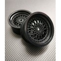 2 LLANTAS 1/10RC BBS BLACK (+3)
