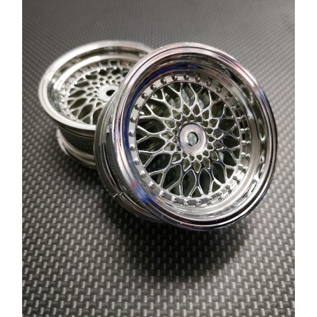 2 LLANTAS 1/10RC BBS SILVER (+3)