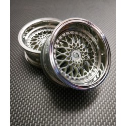 2 LLANTAS 1/10RC BBS SILVER (+6)