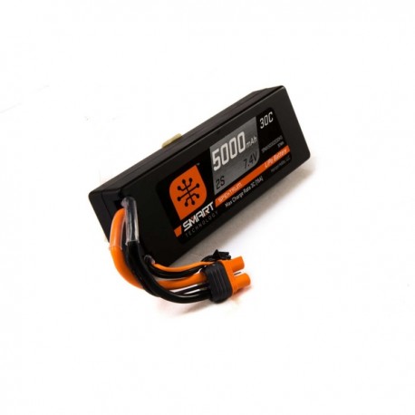 SPEKTRUM SMART LIPO 7.4V 5000MAH 30C HARDCASE IC3