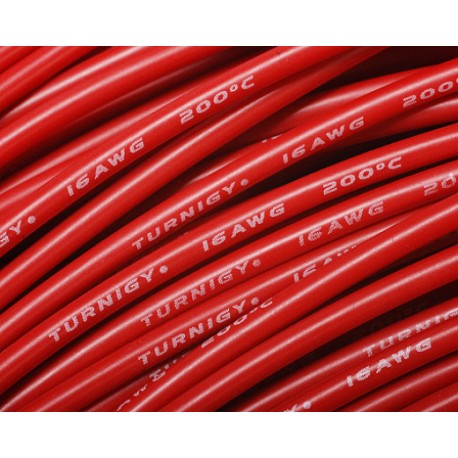 CABLE DE SILICONA DE 16AWG ROJO