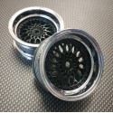 2 LLANTAS 1/10RC BBS BLACK-SILVER (+6)