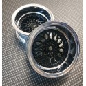 2 LLANTAS 1/10RC BBS BLACK-SILVER (+9)