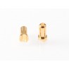 RUDDOG 5MM GOLD PLUG MALE 14MM (2 PCS)