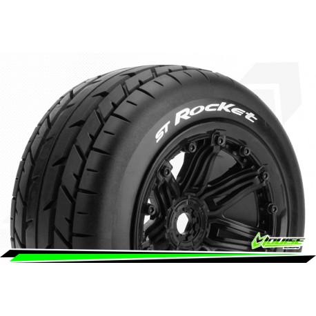 LOUISE RC ST-ROCKET 1/8 STADIUM TRUCK TIRE SET 3.8 BEAD STYLE WHEELS