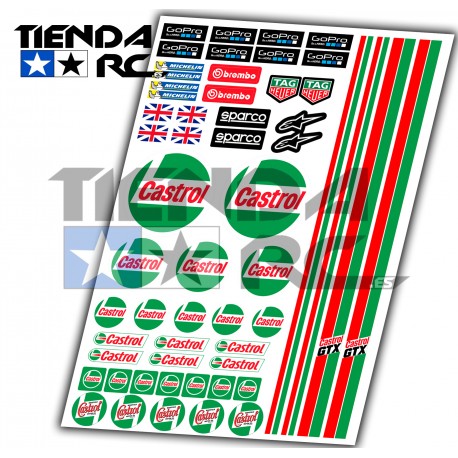 CASTROL DECAL SET