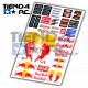 RED BULL DECAL SET