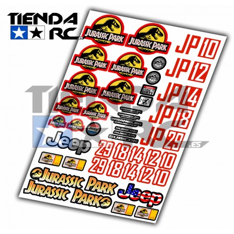 JURASSIC PARK DECAL SET