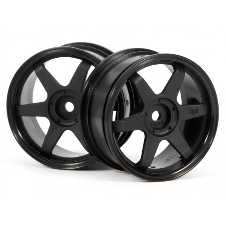 HPI TE37 WHEEL 26MM  BLACK (0MM OFFSET)