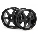 HPI TE37 WHEEL 26MM  BLACK (0MM OFFSET)