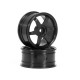 HPI TE37 WHEEL 26MM  BLACK (0MM OFFSET)