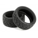 HPI X PATTERN RADIAL TIRE 26MM D COMPOUND