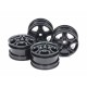 TAMIYA C-SHAPPED 10-SPOKE WHEELS BLACK (4PCS)
