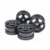 TAMIYA C-SHAPPED 10-SPOKE WHEELS BLACK (4PCS)