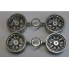 TAMIYA SILVER PLATTED ONE-PIECE MESH WHEELS