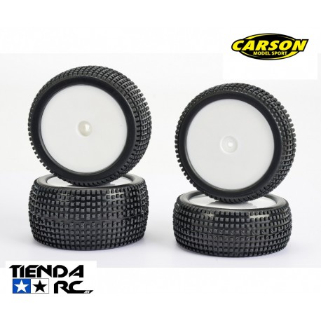 CARSON 1/10 SUPER GRIPP 4WD WHEEL SET (12MM HEX)