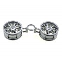 TAMIYA ONE PIECE MESH WHEELS (GREY) (+2)