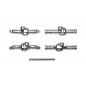 TAMIYA CC-02 B PARTS (AXLE HOUSING) MATTE PLATED