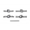 TAMIYA CC-02 B PARTS (AXLE HOUSING) MATTE PLATED