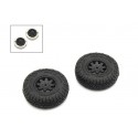 KYOSHO PREMOUNTED TIRE W/WEIGHT (2PCS)