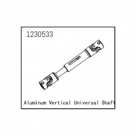 ABSIMA SHERPA ALUMINUM UNIVERSAL SHAFT