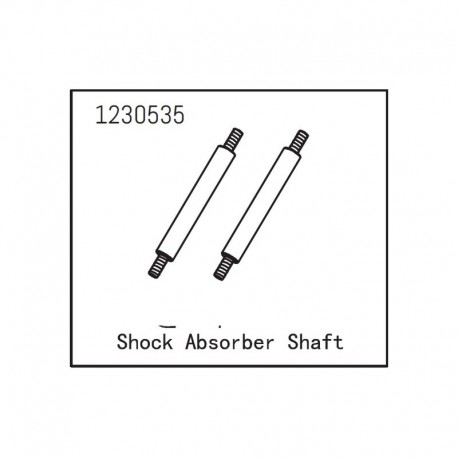 ABSIMA SHERPA SHOCK ABSORBER SHAFT