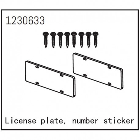 ABSIMA SHERPA NUMBER PLATE