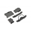 FTX MINI OUTBACK 2.0 FR/RR BUMPERS & ELECTRONICS MOUNTS