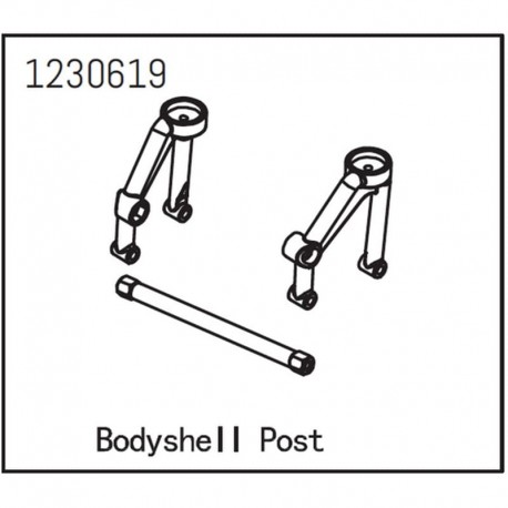 ABSIMA BODY SHELL POST FRONT