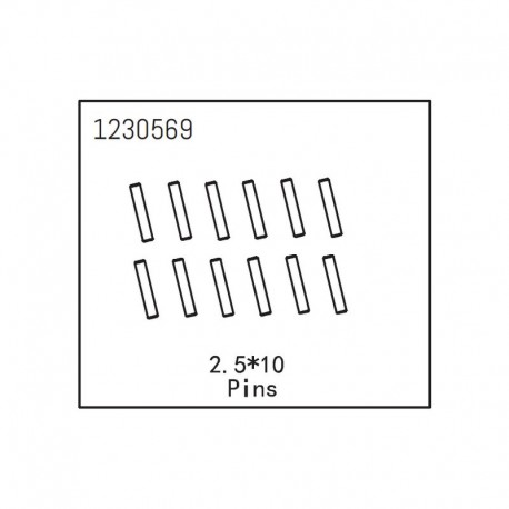 ABSIMA PINS 2.5X12