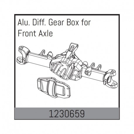 ABSIMA ALU. FRONT AXILE DIFF. GEAR BOX