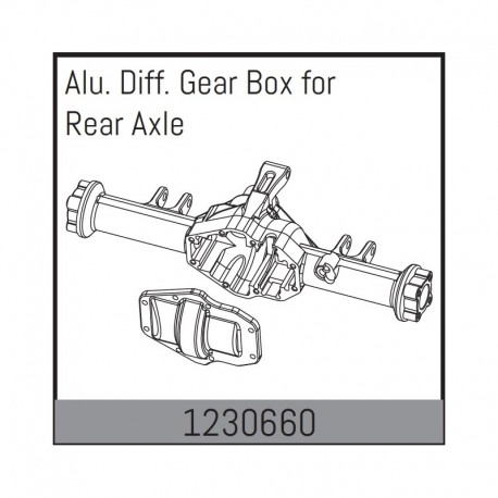 ABSIMA ALU. REAR AXILE DIFF. GEAR BOX