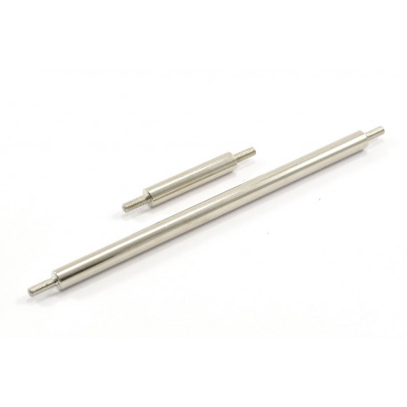 RGT NICKEL COATED STEEL STEERING & SERVO LINK ( 128MM & 50MM ) 18000