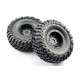 RGT 2.2 INCH PREGLUE TIRE & WHEEL SET ( BLACK ) (2PCS.) 18000