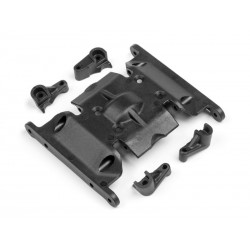 HPI CENTER SKID PLATE SET