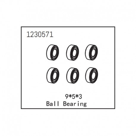 ABSIMA BALL BEARING 9X5X3