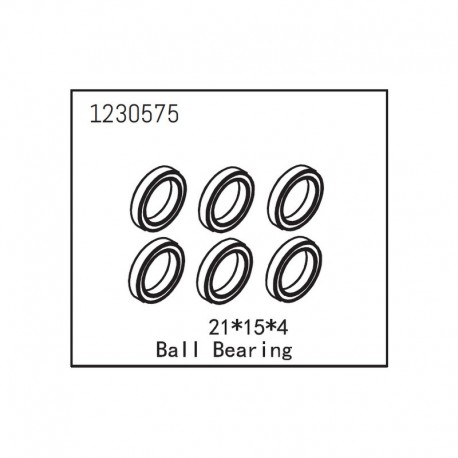 ABSIMA BALL BEARING 21X15X4