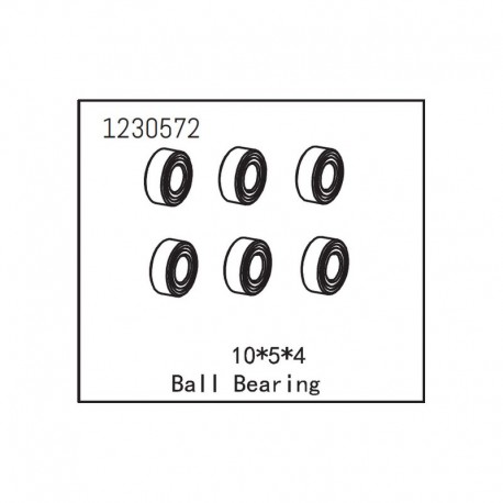 ABSIMA BALL BEARING 10X5X4