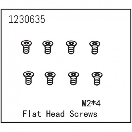ABSIMA FLAT HEAD SCREW M2X4