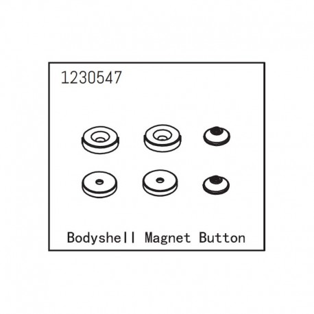 ABSIMA BODYSHELL MAGNET BUTTON