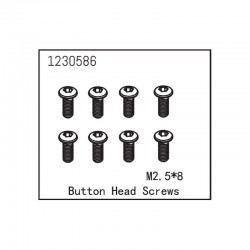 ABSIMA BUTTON HEAD SCREW M2.5X8
