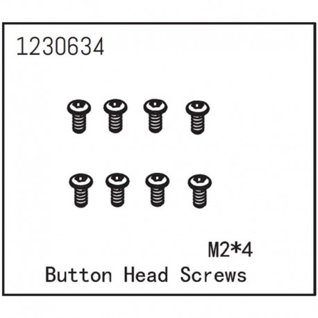 ABSIMA BUTTON HEAD SCREW M2X4