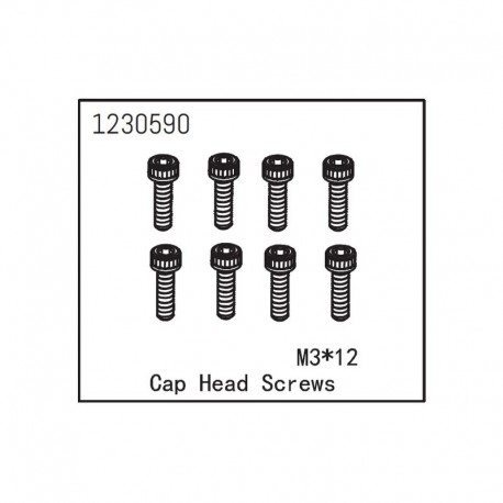 ABSIMA CAP HEAD SCREW M3X12