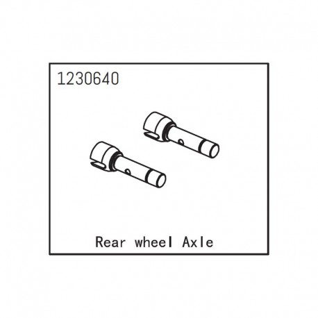 ABSIMA REAR WHEEL AXLE
