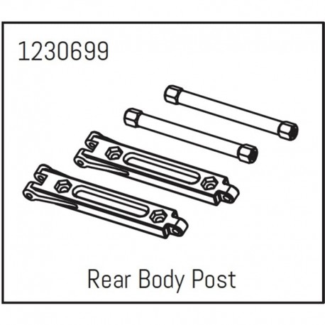 ABSIMA REAR BODY POST - KHAMBA