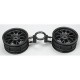 TAMIYA BLACK ONE PIECE MESH WHEELS (+2)