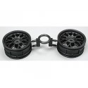 TAMIYA ONE PIECE MESH WHEELS (BLACK) (+2)
