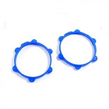 FASTRAX 1/8TH RUBBER TYRE BANDS BLUE (4)