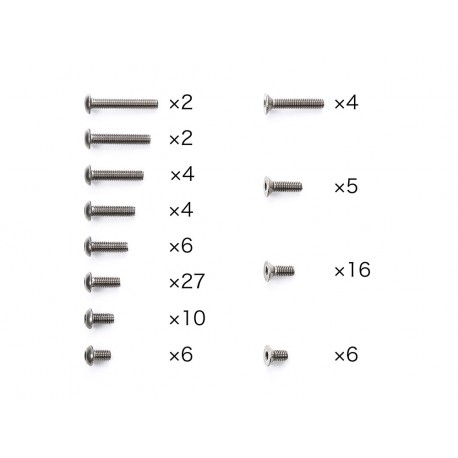 TAMIYA TA08 PRO TITANIUM SCREW SET
