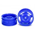 TAMIYA 4WD FRONT STAR-DISH WHEEL (BLUE)